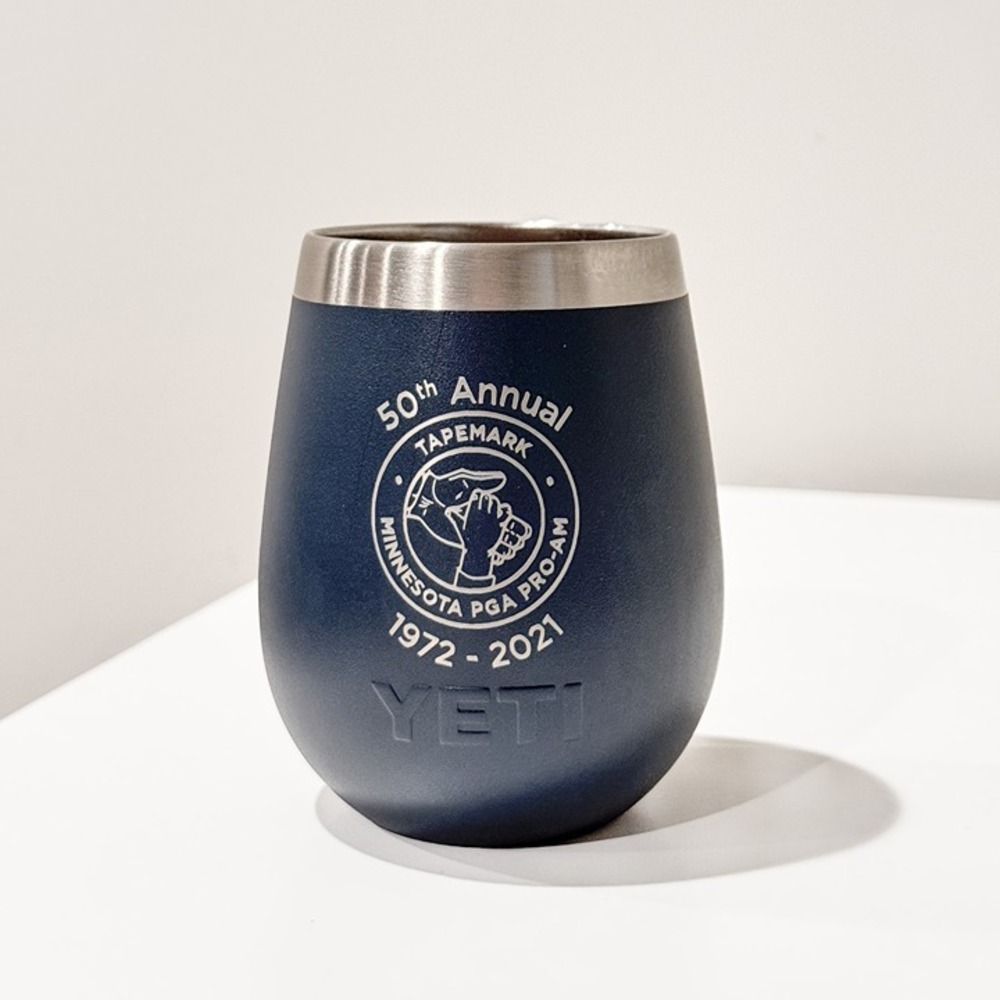 Yeti Rambler 10 oz Wine Tumbler Stainless Steel | Minnesota PGA Pro-AM - No Lid